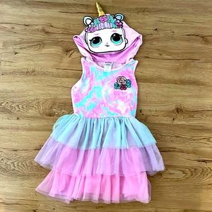 Girls LOL Surprise hooded dress